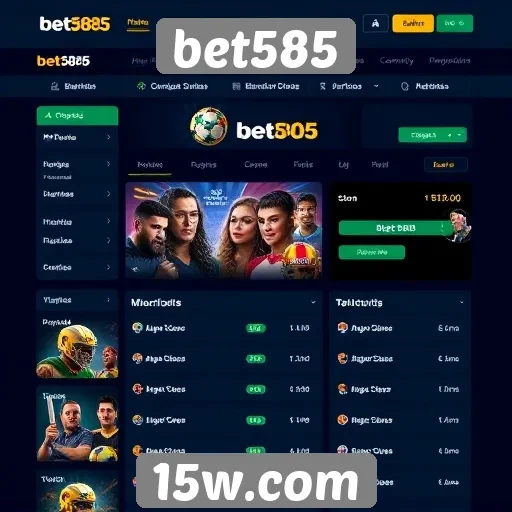 Experiência do usuário na navegação do site bet585